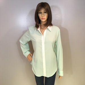 Mint Green Tunic Button Down